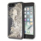 Guess Glitter Hearts Skal iPhone 7 / 8 Plus - Guld