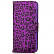 Leopard Plånboksfodral till iPhone 7/8 Plus -  Lila
