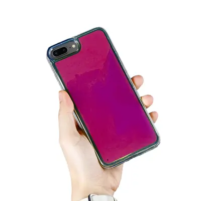 Liquid Neon Sand skal till iPhone 7 Plus & iPhone 8 Plus - Violet