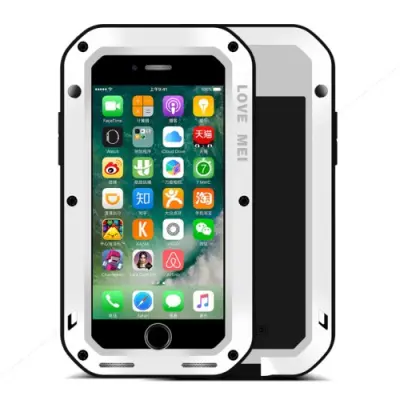 LOVE MEI extra tåligt skal till Apple iPhone 7 Plus - Vit