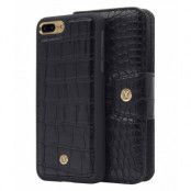 Marvêlle N°301 Plånboksfodral iPhone 7/8 Plus - BLACK CROCO