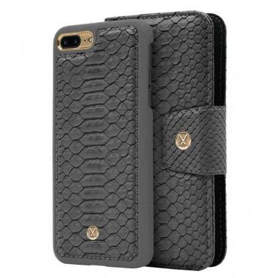 Marvêlle N°301 Plånboksfodral iPhone 7/8 Plus - ASH GREY REPTILE