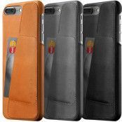 Mujjo Leather Wallet Case (iPhone 8/7 Plus) - Brun