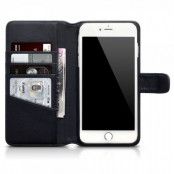 Plånboksfodral av äkta läder till iPhone 7/8 Plus - Svart