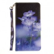 Plånboksfodral iPhone 7/8 Plus - Lila Blommor