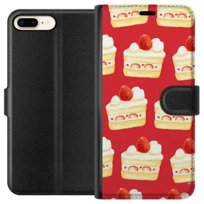 Plånboksfodral till Apple iPhone 7 Plus med Tårta