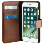 Puro Duetto Wallet (iPhone 8/7/6(S) Plus) - Brun