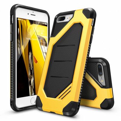 Ringke Double Layer Armor Tough Skal till iPhone 7 Plus - Gul