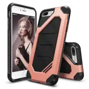 Ringke Double Layer Armor Tough Skal till iPhone 7 Plus - Rose Gold