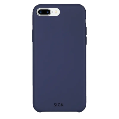 SiGN iPhone 7/8 Plus Skal Liquid Silicone - Blå