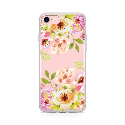 Skal till Apple iPhone 7 Plus - Blommig målning