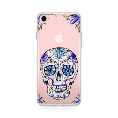 Skal till Apple iPhone 7 Plus - Blue Skull