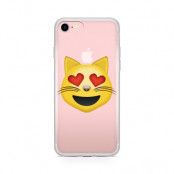 Skal till Apple iPhone 7 Plus - Emoji  Cat Heart Eyes