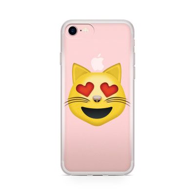 Skal till Apple iPhone 7 Plus - Emoji  Cat Heart Eyes