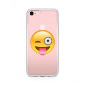 Skal till Apple iPhone 7 Plus - Emoji Tongue Winking Eye