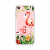 Skal till Apple iPhone 7 Plus - Flamingo art