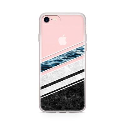 Skal till Apple iPhone 7 Plus - Half marble water
