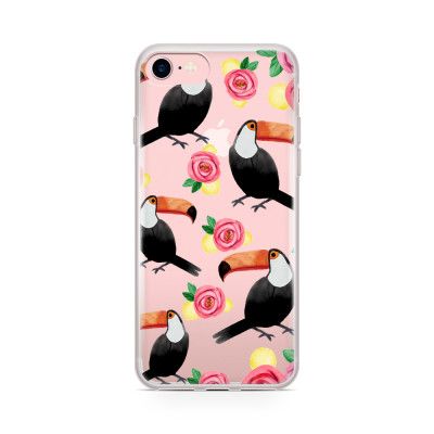 Skal till Apple iPhone 7 Plus - Tukan flowers