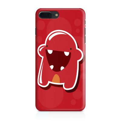 Skal till iPhone 7 Plus & iPhone 8 Plus - Bubbelmonster - Röd