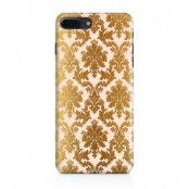 Skal till iPhone 7 Plus & iPhone 8 Plus - Damask - Guld/Persika