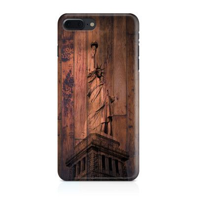 Skal till iPhone 7 Plus & iPhone 8 Plus - Frihetsgudinnan trä