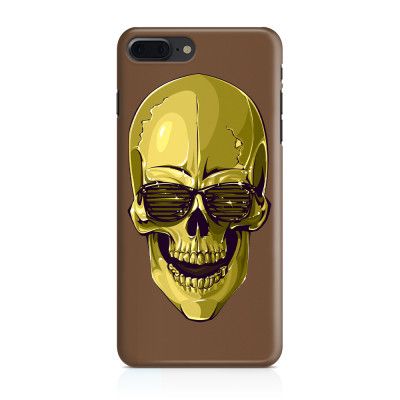 Skal till iPhone 7 Plus & iPhone 8 Plus - Hipster Skull Brun