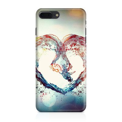 Skal till iPhone 7 Plus & iPhone 8 Plus - Hjärta - Vatten