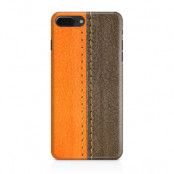 Skal till iPhone 7 Plus & iPhone 8 Plus - Läder - Orange/Brun