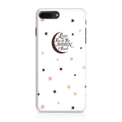 Skal till iPhone 7 Plus & iPhone 8 Plus - To the moon - Brun
