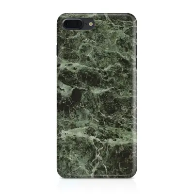 Skal till iPhone 7 Plus & iPhone 8 Plus - Marble - Grön/Svart