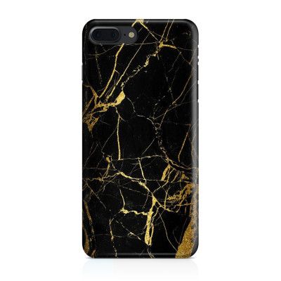 Skal till iPhone 7 Plus & iPhone 8 Plus - Marble - Svart