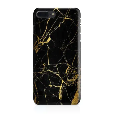 Skal till iPhone 7 Plus & iPhone 8 Plus - Marble - Svart