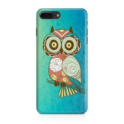 Skal till iPhone 7 Plus & iPhone 8 Plus Orientalisk uggla - Blå