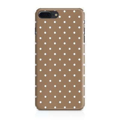 Skal till iPhone 7 Plus & iPhone 8 Plus - Polka - Brun