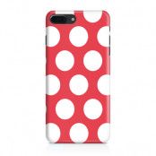 Skal till iPhone 7 Plus & iPhone 8 Plus - Polka - Magenta