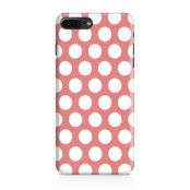 Skal till iPhone 7 Plus & iPhone 8 Plus - Polka - Persika