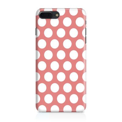 Skal till iPhone 7 Plus & iPhone 8 Plus - Polka - Persika