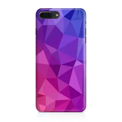 Skal till iPhone 7 Plus & iPhone 8 Plus - Polygon - Lila