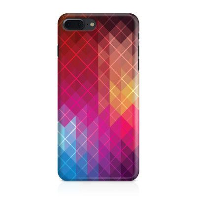 Skal till iPhone 7 Plus & iPhone 8 Plus - Röda kvadrater