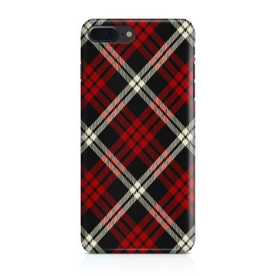 Skal till iPhone 7 Plus & iPhone 8 Plus - Rutig - Röd