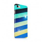 Skal till Apple iPhone 7/8 Plus - Striped Colorful Glitter