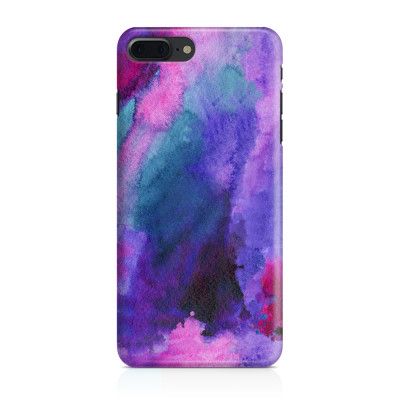Skal till iPhone 7 Plus & iPhone 8 Plus - Vattenfärg - Lila