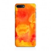 Skal till iPhone 7 Plus & iPhone 8 Plus - Vattenfärg - Orange