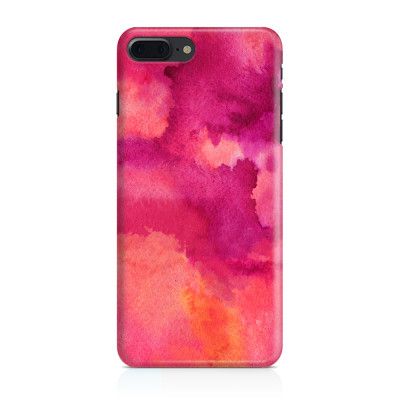 Skal till iPhone 7 Plus & iPhone 8 Plus - Vattenfärg - Rosa