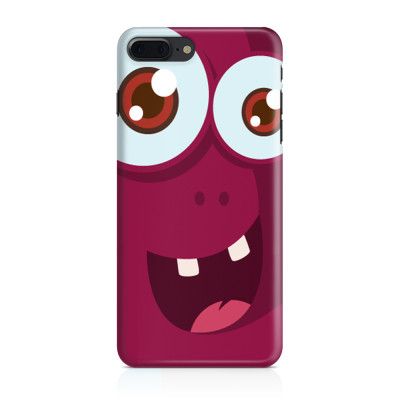 Skal till iPhone 7 Plus & iPhone 8 Plus - Vinrött monster