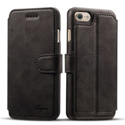 Super Plånboksfodral till iPhone 7 Plus - Svart