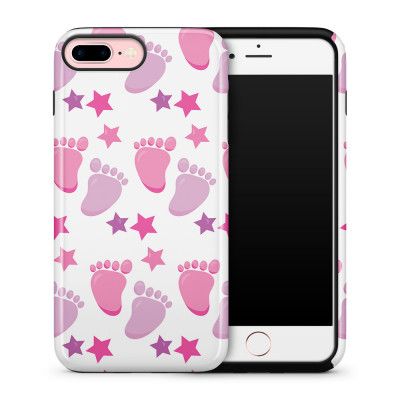 Tough mobilskal till Apple iPhone 7 Plus - Babyfötter - Rosa