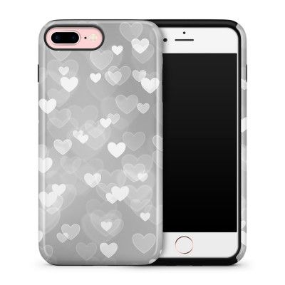Tough mobilskal till Apple iPhone 7 Plus - Hjärtan - Grå