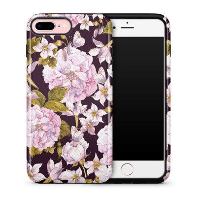 Tough mobilskal till Apple iPhone 7 Plus - Hortensia - Svart