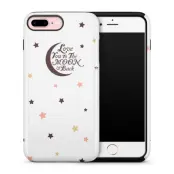 Tough mobilskal till Apple iPhone 7 Plus - Love you to the moon and back - Brun